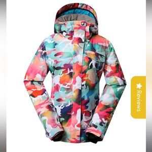 Vibrant Multicolor Ski & Snow Jacket for Women
